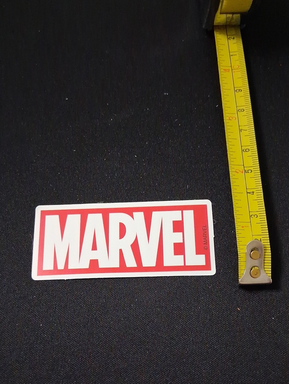 Marvel Bold Red and White Logo Waterproof Sticker